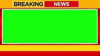 Breaking News Green Screen  Free No Copyright 