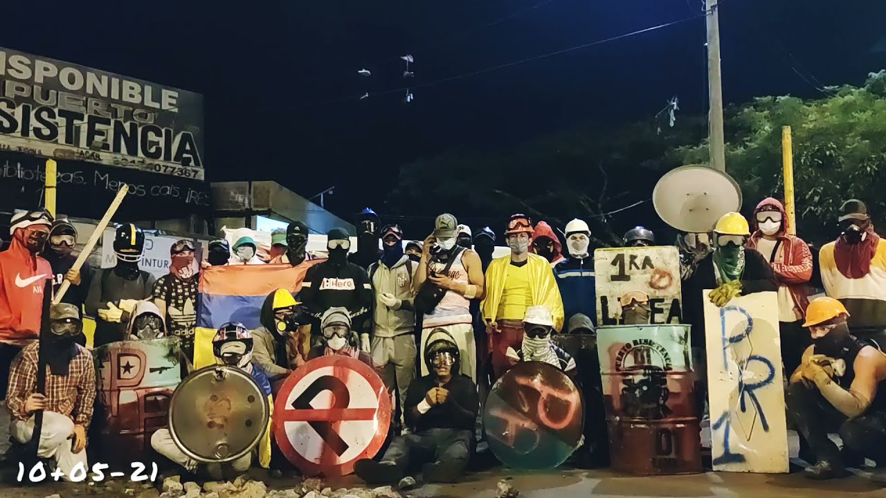 SOSColombia Primera Linea Puerto Resistencia - Colombia (10/01/2021) - YouTube