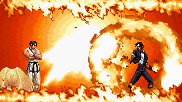 MUGEN Another Kim vs Rioter Cross