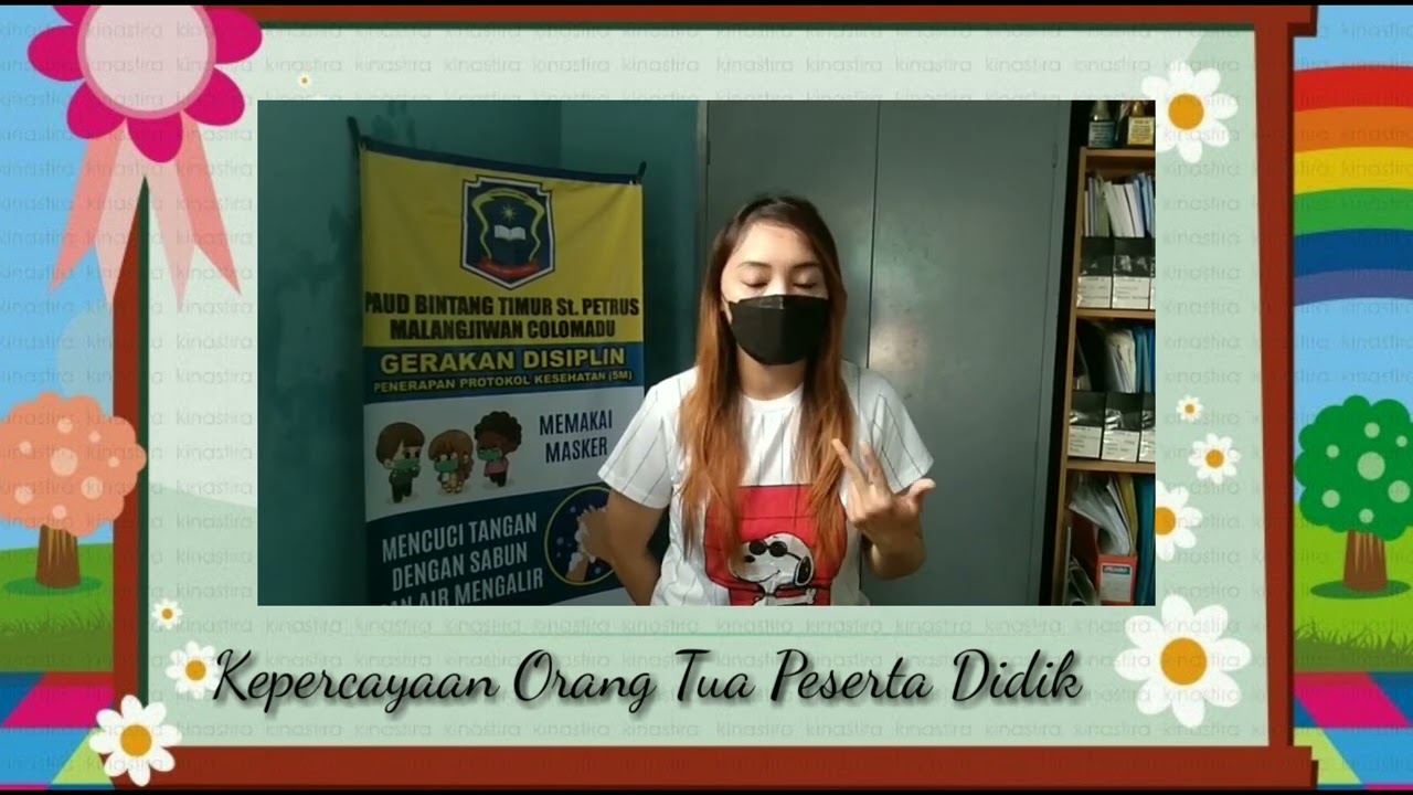 Murid TK Bintang Timur sedang pentas teater