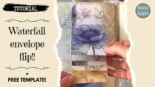 Famous Waterfall envelope flip for junk journals (FREE TEMPLATE) Net Worth