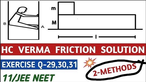 HC VERMA FRICTION QUESTION 31 I HCV FRICTION QUESTION 29,30 I HC VERMA CHAPTER 6 SOLUTIONS I PHYSICS