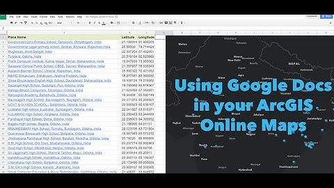 How-To: Google Docs in ArcGIS Online Maps