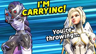 This Silver Widowmaker says they CARRIED... but got accused of THROWING. (Overwatch 2)