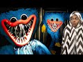 BREAKING POPPY PLAYTIME AND SCREAMING AT HUGGY WUGGY IN SCARY TOY ANIMATRONICS FACTORY