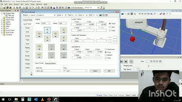 Simulasi control motion jump robot scara pada software EPSON RC+