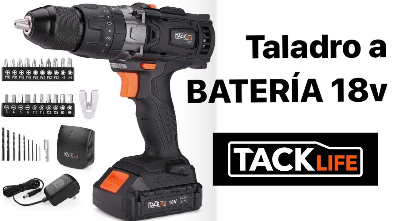 REVIEW Taladro TACK LIFE PCD04C 18v, REVIEW completa y opinion.