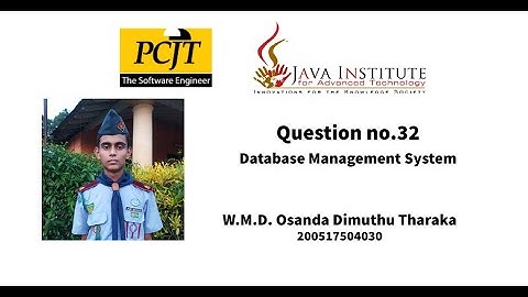 Database Task 32 | Java Institute