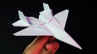 How to Make a JET SU - 27 Flanker - Origami Jet Fighter Plane out of Paper