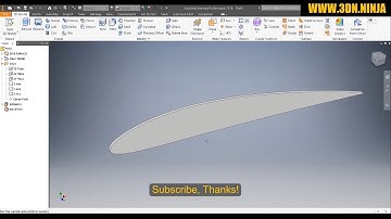 ✅ Autodesk Inventor Tutorial - Import Points from Excel - NACA 4412