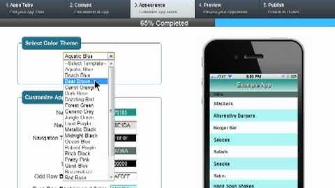 AppBotic Online Mobile App Builder Demo