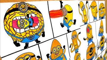 Drawing ALL MEGA MINIONS! Despicable Me 4 | Part 4