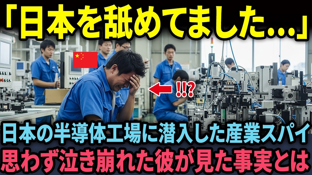 【海外の反応】「日本の半導体なんて盗むまでもない」中国解放軍エンジニアが工場潜入後に号泣…その理由が深すぎた