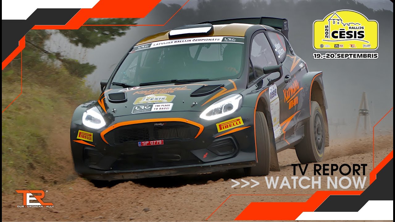 Tour European Rally TER - Tour European Rally 2025 Round 3 - Rallijs Cēsis - TV Report ...