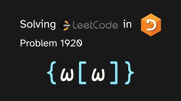 Solving LeetCode problem 1920 in APL (Build Array from Permutation)