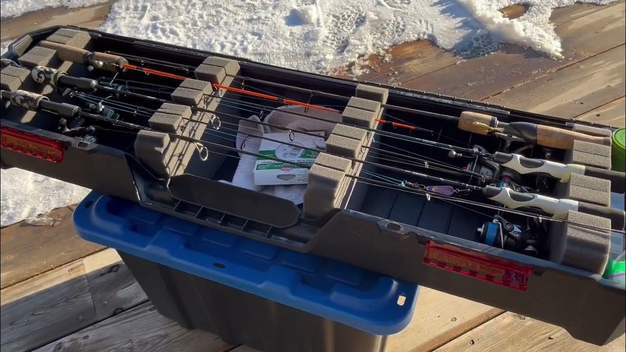 Ice fishing rod storage YouTube