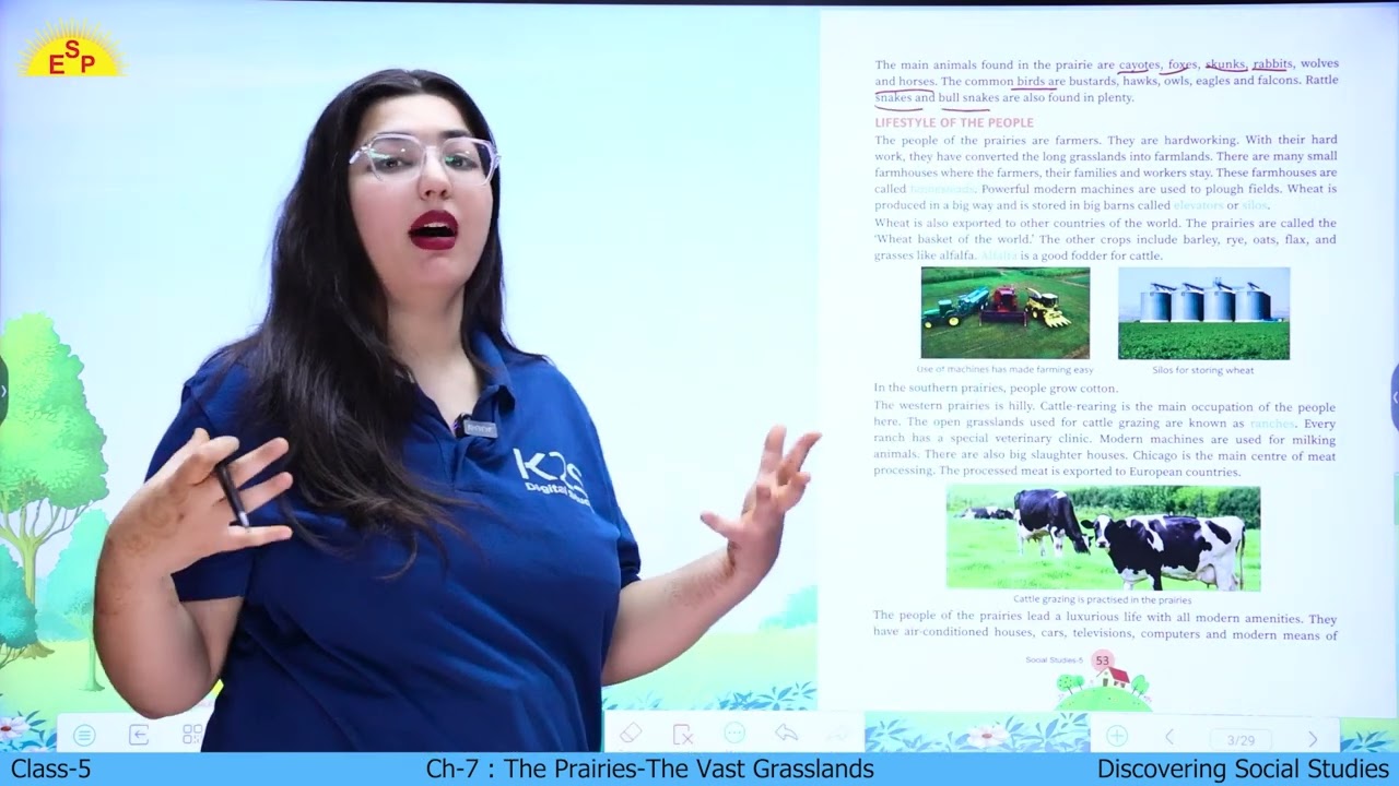 Class-5 Ch-7 The Prairies - The Vast Grasslands