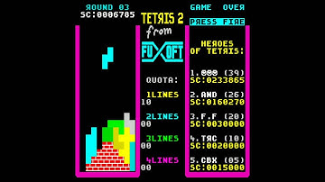 ZX Spectrum Tetris 2