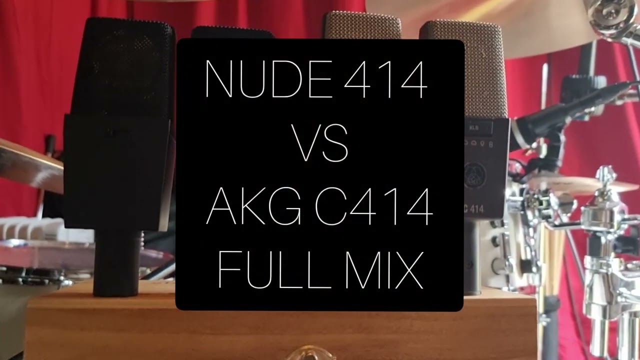 Video still from the NUDE 414 and AKG C414 side-by-side comparison
