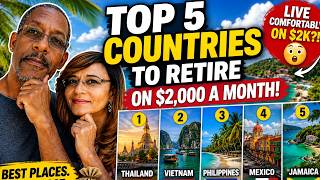 Top 5 Countries Where Americans Can Retire on $2,000 a Month 🌍