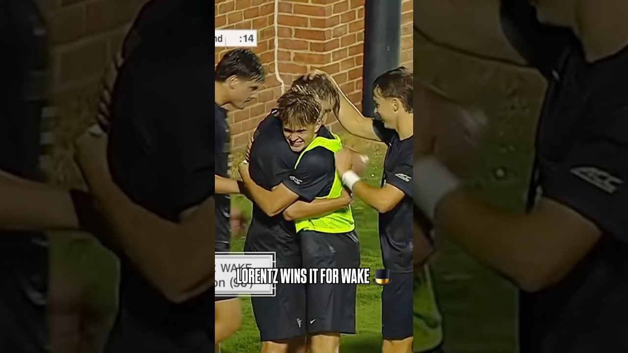 Tate Lorentz’s last minute penalty lifts Wake Forest over Virginia🔥 #wakeforest #collegesoccer