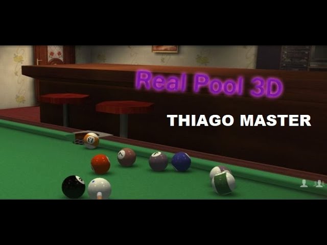 Bilhar 3D Pool partida contra a maquina 