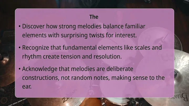 How To Build A Strong Melodic Line?