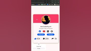 Profile Picture #html #css #DevCoderPiyush