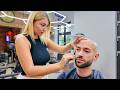 From Hair To BALD Full Head Beard Shave ASMR Poznań