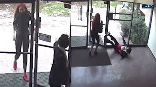 Koreatown purse snatcher sought after crime caught on video | ABC7