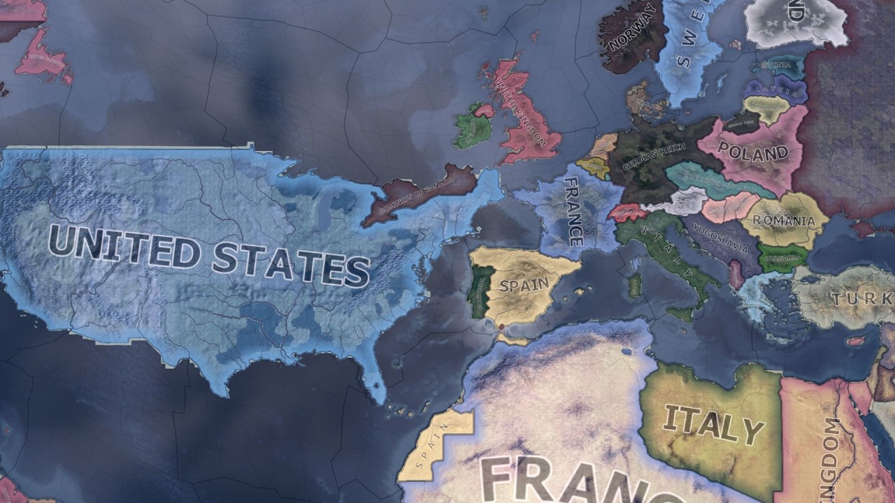 HOI4 Timelapse - What if the USA was in Europe?