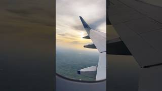 #aeroplane #flight #clouds #sunset #views #goa
