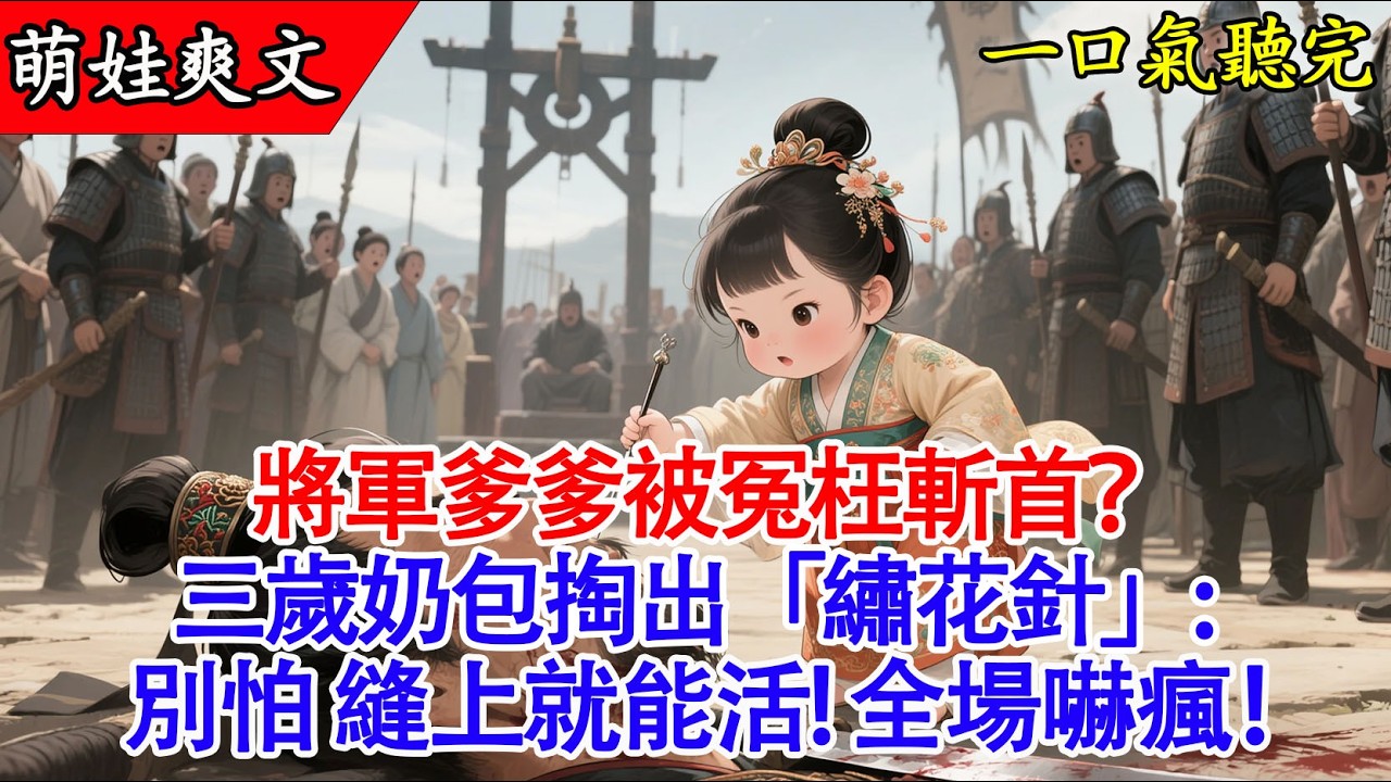 【完結小說】刑場驚現3歲神醫！將軍爹爹頭顱半斷，奶娃手持繡花針現場縫合續命！💉 驚堂木當除顫儀，這操作看呆太醫！#爽文 #有聲書 #穿越 #萌娃 #小說 #萌寶 #原創