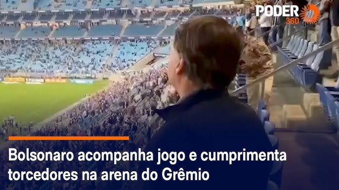 Bolsonaro é vaiado e ovacionado antes de jogo do Grêmio