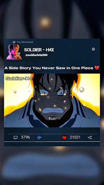 A Side Story You Never Saw in One Piece 💔 #marineford #sad #shorts