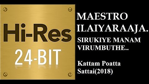 Sirukiye Manam(24Bit Hires) I I Kattam Poatta Sattai(2018)(UnReleased) I I Ilaiyaraaja
