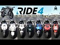 Superbikes 1000cc+ Top Speed Test || Hayabusa, Honda , Kawasaki, Aprilia,Ducati and more || Ride 4