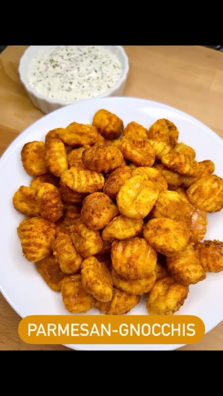 Parmesan-Gnocchis aus dem Airfryer - YouTube