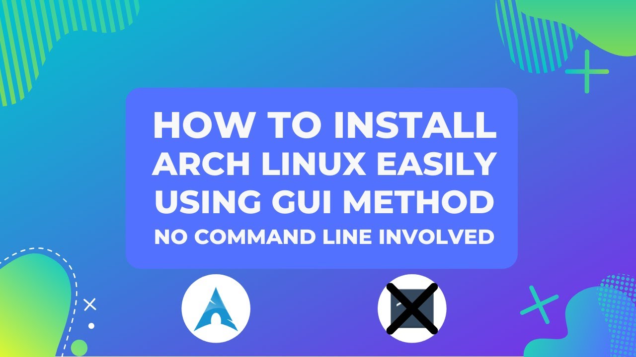 Install Arch Linux by GUI Installer - YouTube