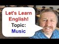 Lets learn english topic music