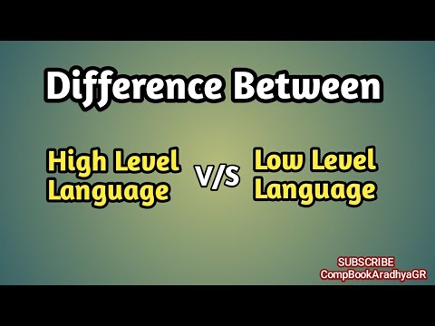 Differences Between High Level Language & Low Level Language ...