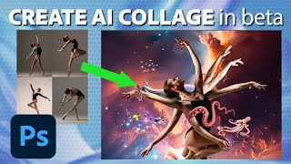 Make Beautiful Collage Art in Photoshop (beta) | 5 Minute Tutorial | Adobe Photoshop