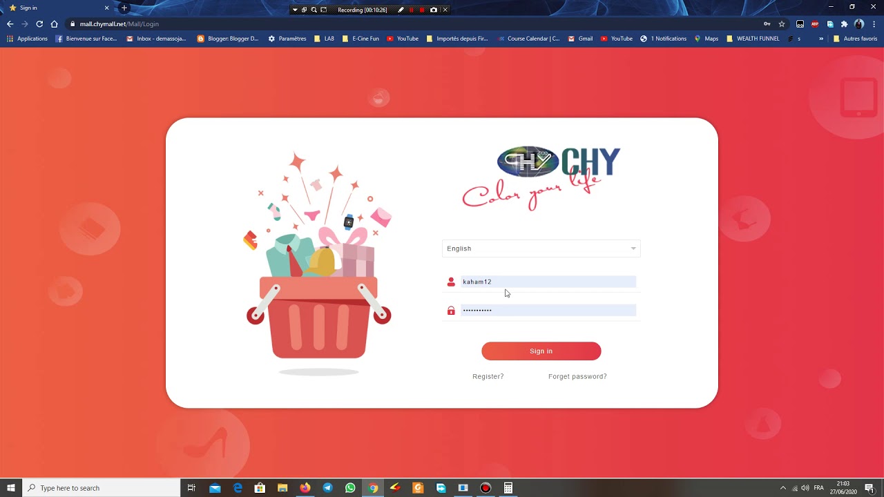 NOUVEAU - COMMENT INSCRIRE UN NOUVEAU MEMBRE SUR LA PLATEFORME CHY MALL - 2020