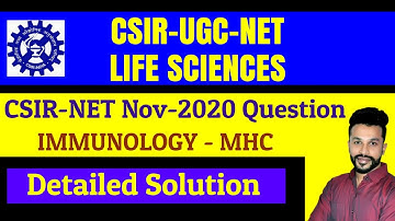 CSIR-UGC-NET | CSIR-NET Nov 2020 Question Detailed Solution-Immunology: MHC | Statesman Academy