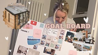 CREATE A VISION BOARD WITH ME | Affirmation, goal and vision board 2024