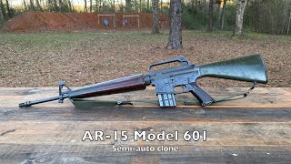 Shooting a COLT/ArmaLite AR-15 Model 601 semi-auto clone
