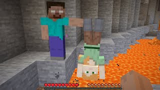 DON'T BE FRIENDS WITH HEROBRINE IN MINECRAFT BY BORIS CRAFT PART 14 ALEX