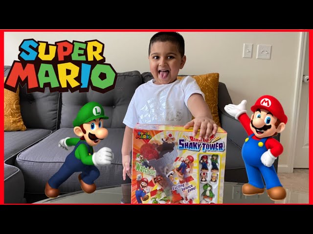 Jogo Super Mario Blow Up! Shaky Tower - Blanc Toys - Felicidade em  brinquedos