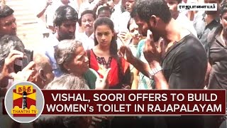 Vishal, Soori & Sri Divya Offers To Build Women's Toilet in Malayadipatti (Rajapalayam)