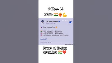 ISRO Aditya L1 mission #isro #space #solarmission #india #shortvideo #viral
